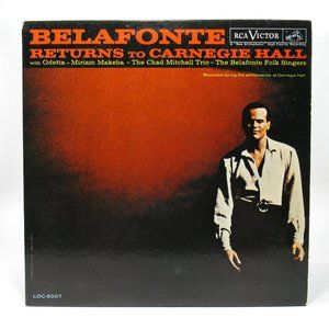 Harry Belafonte Returns to Carnegie Hall Vinyl LP Record RCA 1960